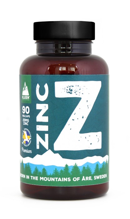 KLEEN Zink 25 mg 90 kapslar