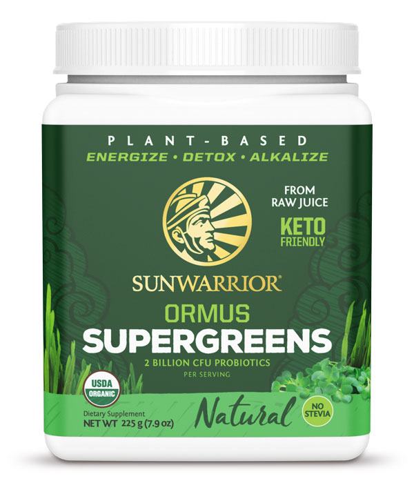 Sunwarrior Ormus Super Greens Organic Naturell 225 g