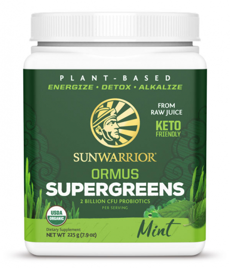 Sunwarrior Ormus Super Greens Organic Mint 225 g
