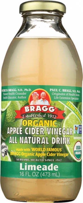 Bragg Äppelcidervinäger Dryck Limeade 473 ml