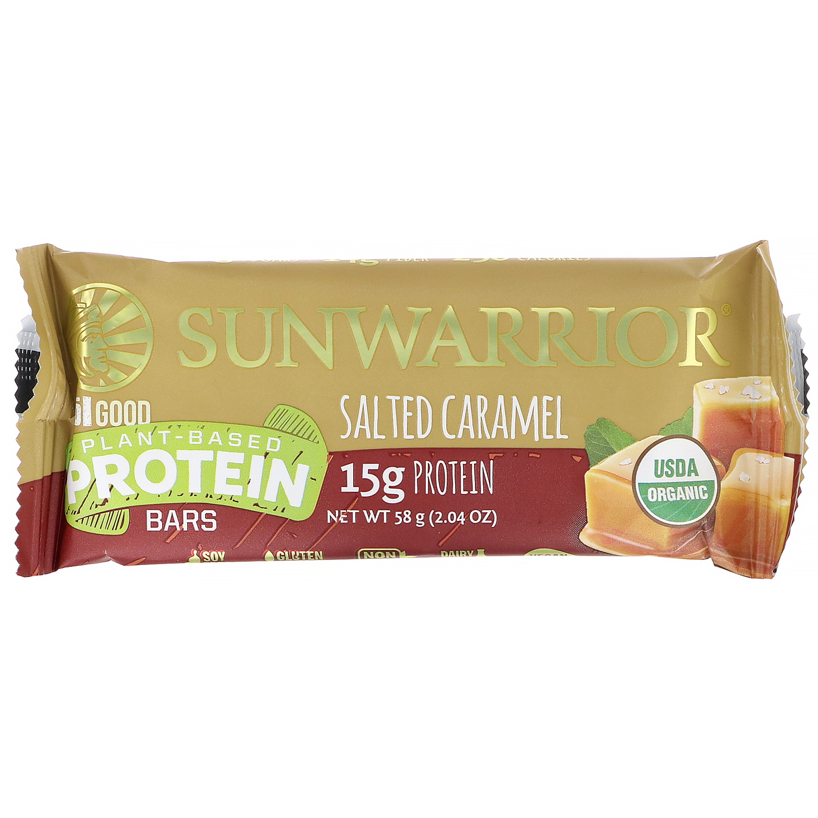 Sunwarrior Sol Good Bars Salted Caramel 60 g