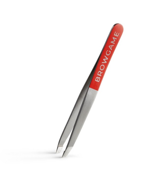 Browgame Cosmetics Original Tweezer Slanted - Red