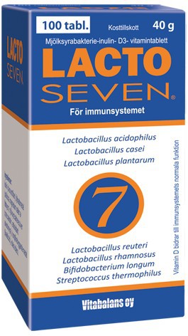 Vitabalans LactoSeven För Magnr 100 tabletter
