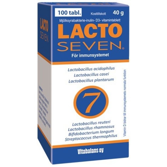Vitabalans LactoSeven För Magnr 100 tabletter