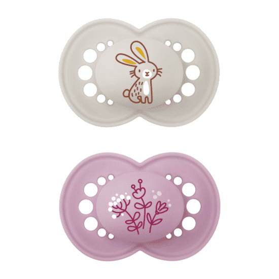 MAM Original 6-16m Latex Pink 2-pack