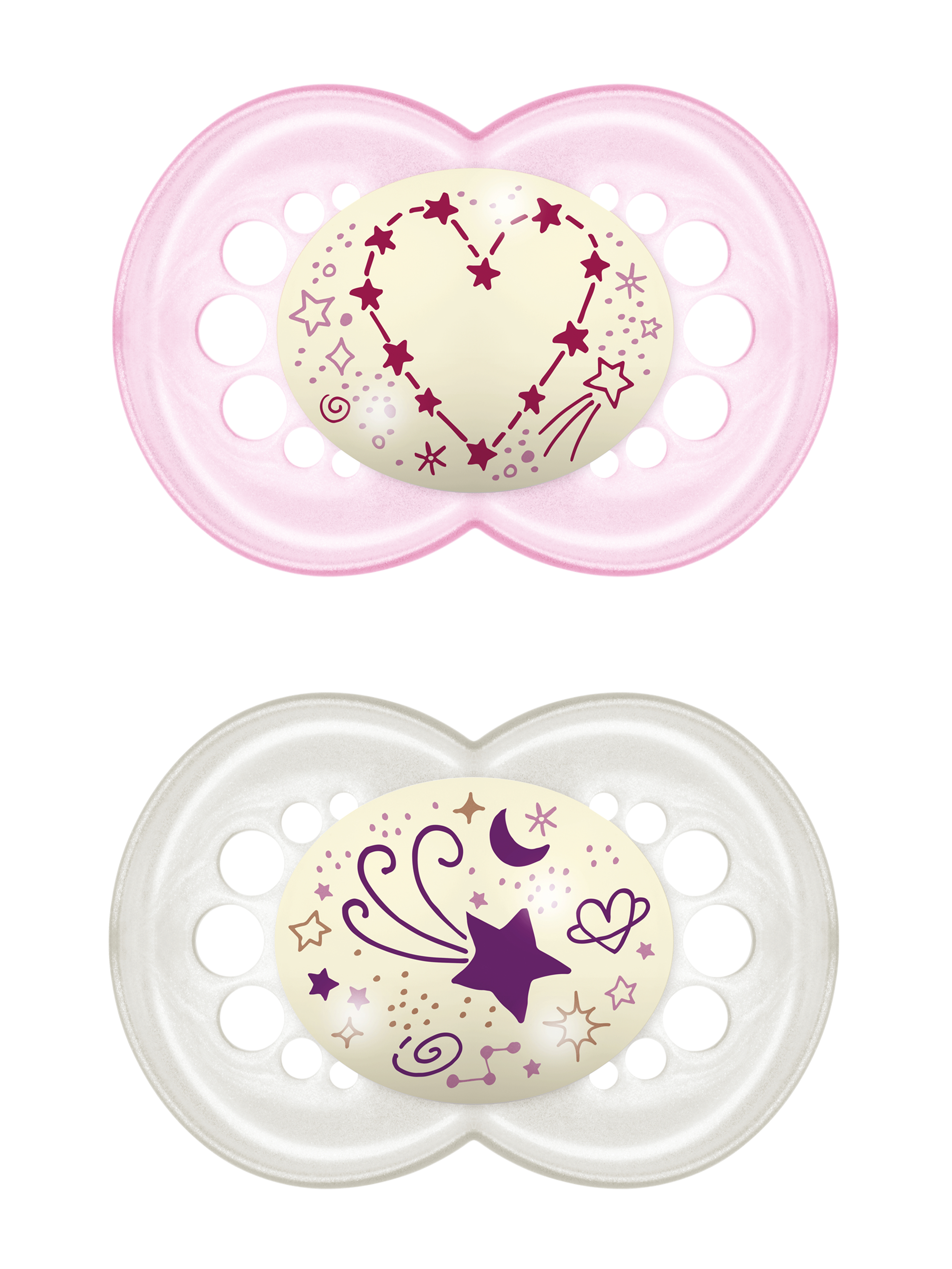 MAM Original Night Napp 16-36 månader Rosa 2-pack