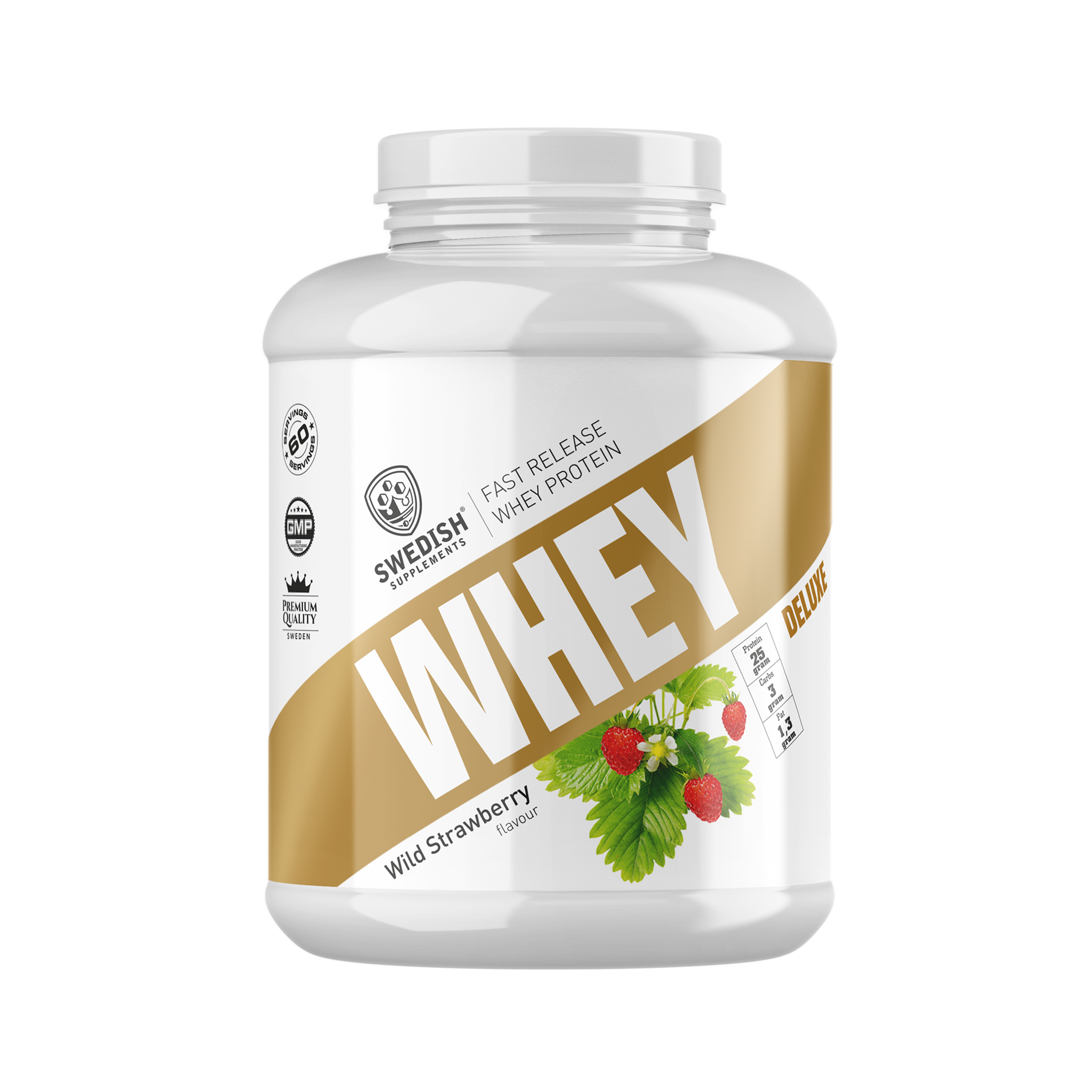 Swedish Supplements Whey Protein 1000 g Wild Strawberry