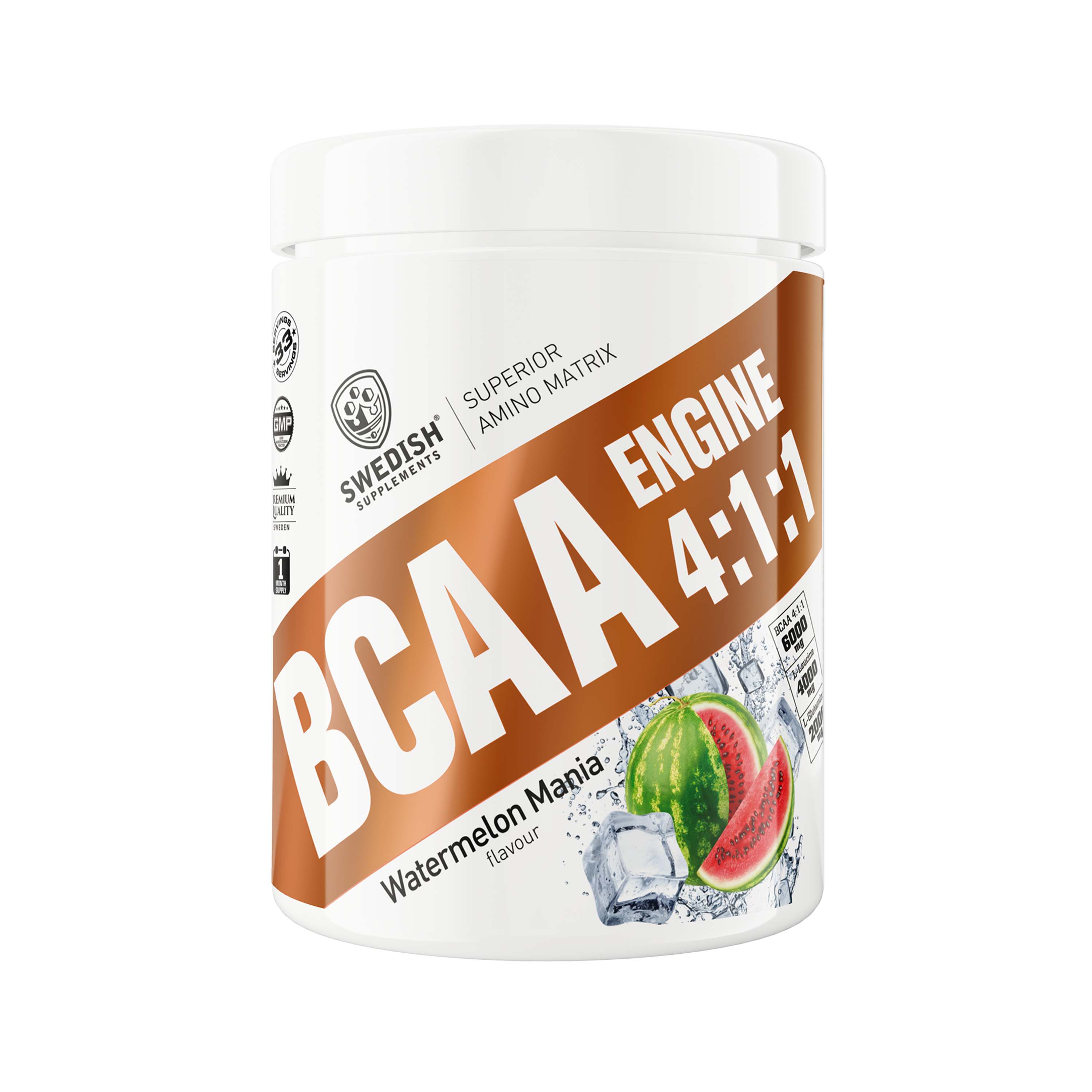 Swedish Supplements BCAA Engine 4:1:1 400 g Watermelon Mania