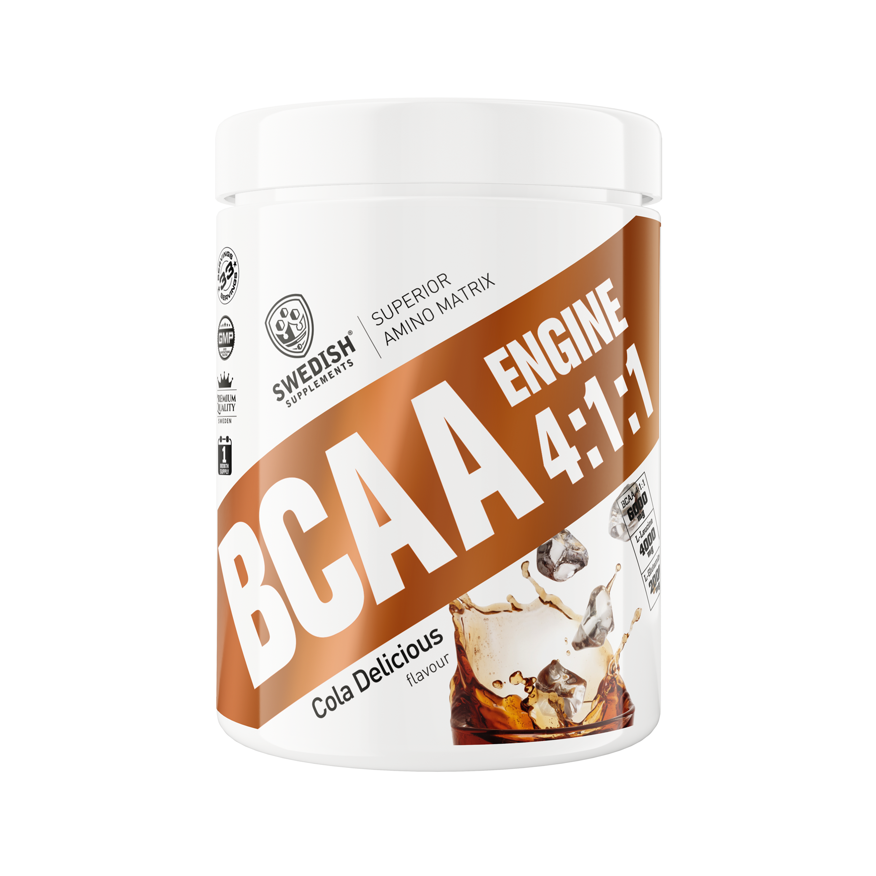 Swedish Supplements BCAA Engine 4:1:1 400 g Cola Delicious