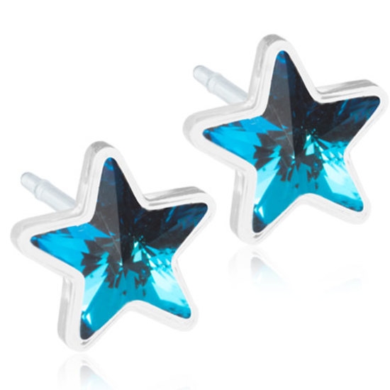 Blomdahl Örhängen Star Aquamarine 6mm