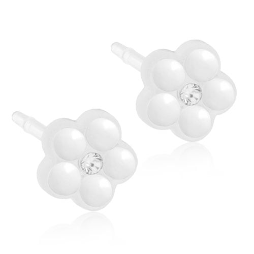Blomdahl Örhängen Daisy Pearl White 6mm