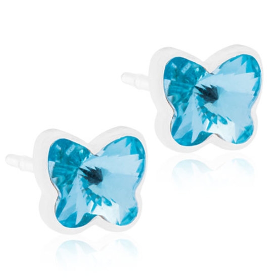 Blomdahl Örhängen Butterfly  Aquamarine 5mm
