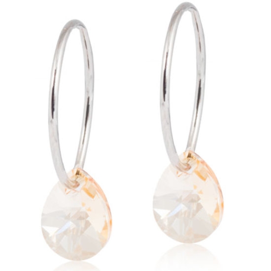 Blomdahl Örhängen Golden Shadow Ring 14mm Drop 8mm