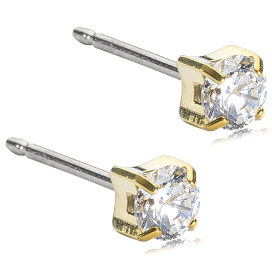 Blomdahl Örhängen Tiffany Golden Titanium 4mm