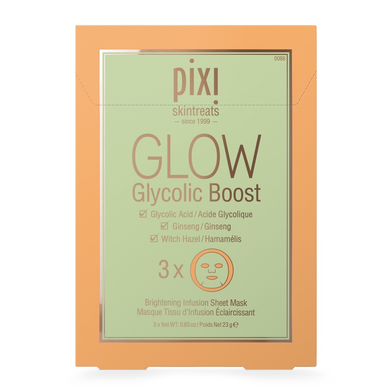 Pixi Glow Glycolic Boost Sheetmask 3-pack