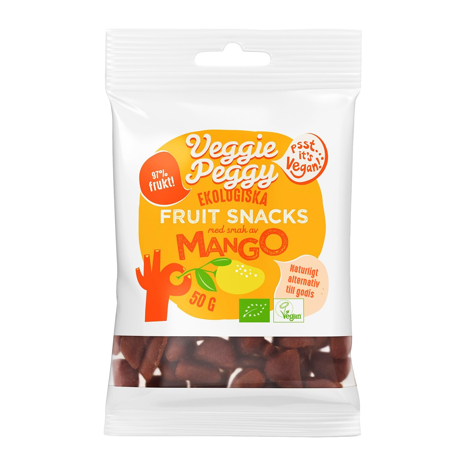 Veggie Peggy Fruktsnacks Mango 50 g