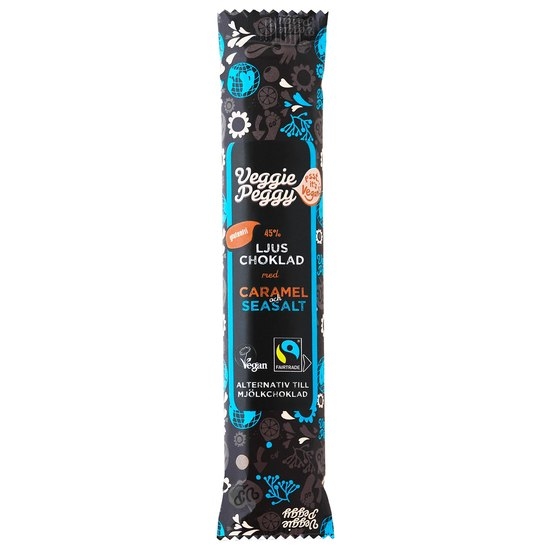 Veggie Peggy Ljus Choklad Caramel & Seasalt 35 g