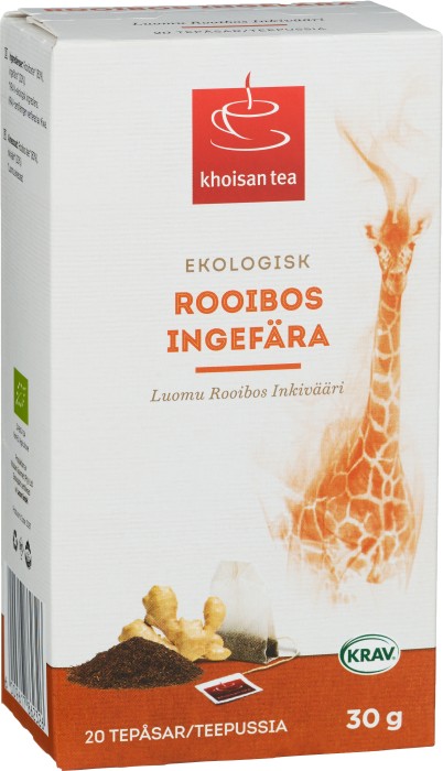 Khoisan Gourmet Rooibos Te Ingefära EKO KRAV 20 st
