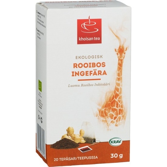 Khoisan Gourmet Rooibos Te Ingefära EKO KRAV 20 st