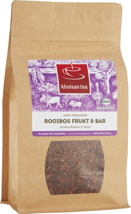 Khoisan Gourmet Rooibos Te Frukt & Bär EKO KRAV 200 g