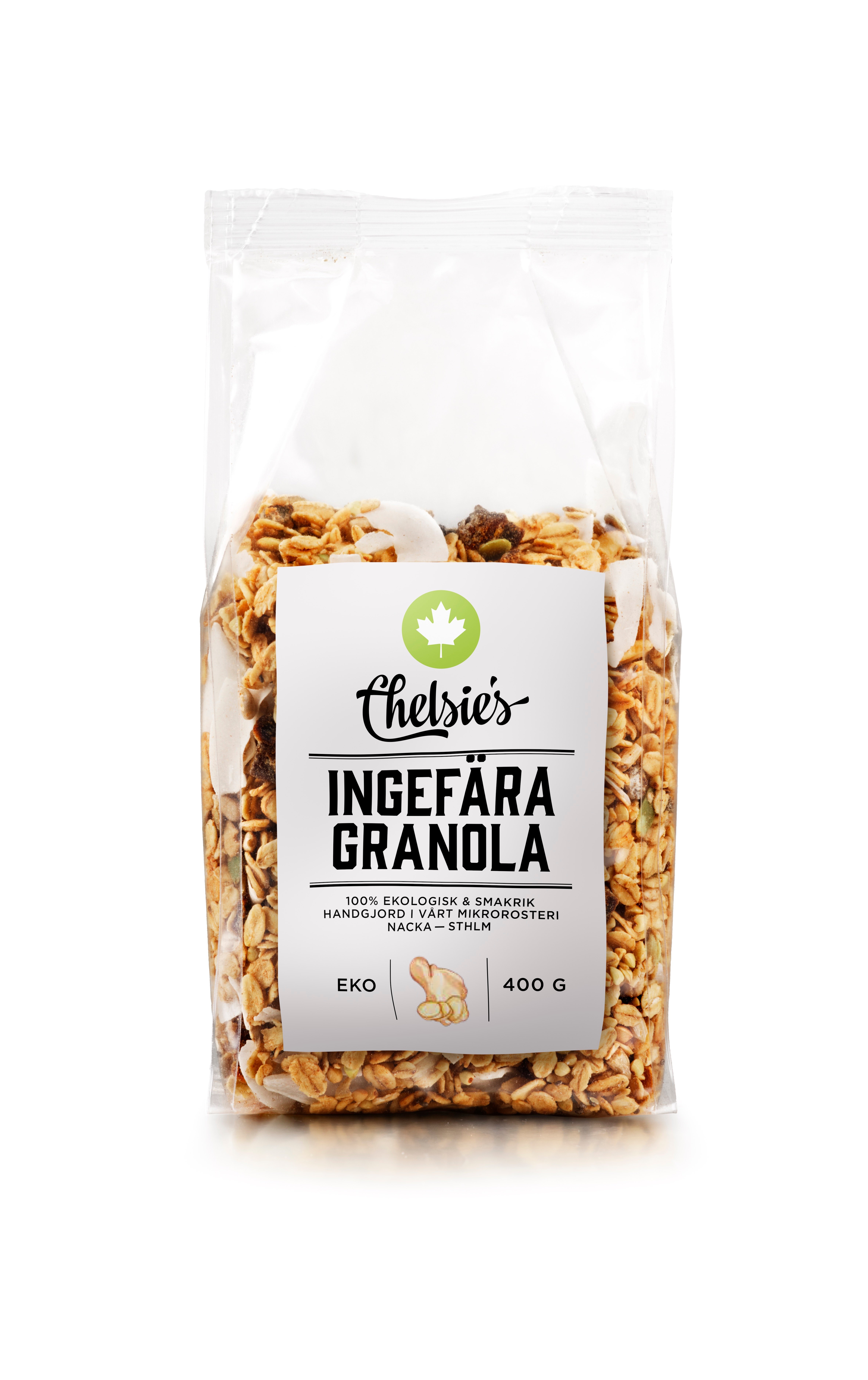 Chelsie's Organic Ingefära Granola 400 g