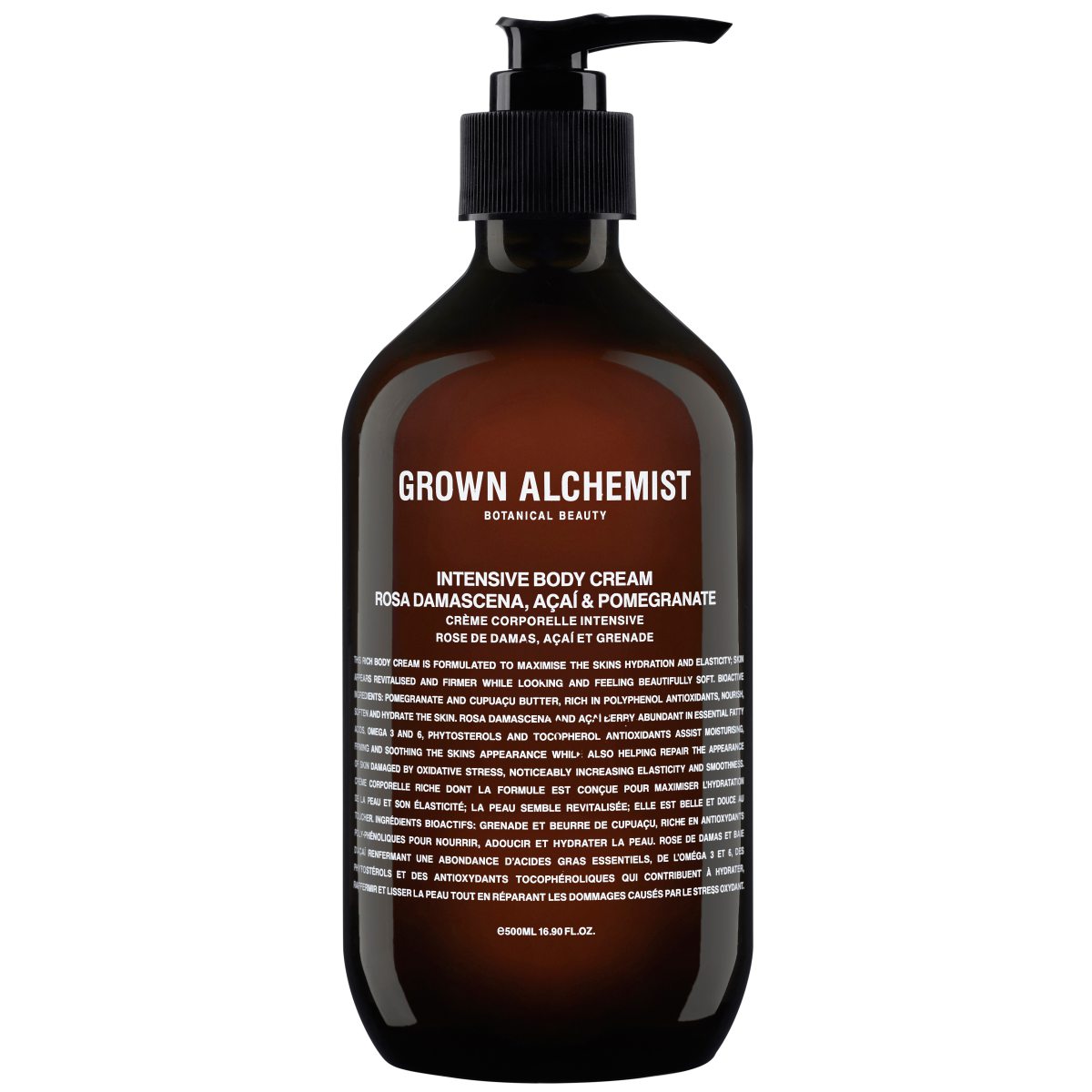 Grown Alchemist Intensive Body Cream Rosa Damascena, Acai & Pomegrante 500 ml