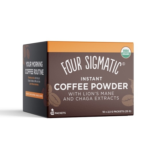 Four Sigmatic Kaffe Instant Lion's Mane & Chaga 10 påsar
