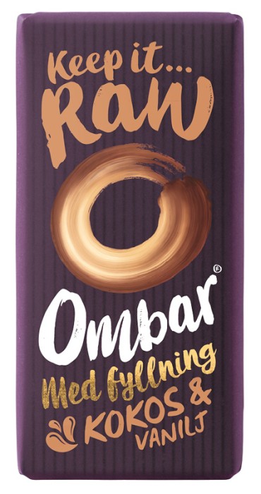 Ombar Choklad Fylld Kokos & Vanilj 35 g
