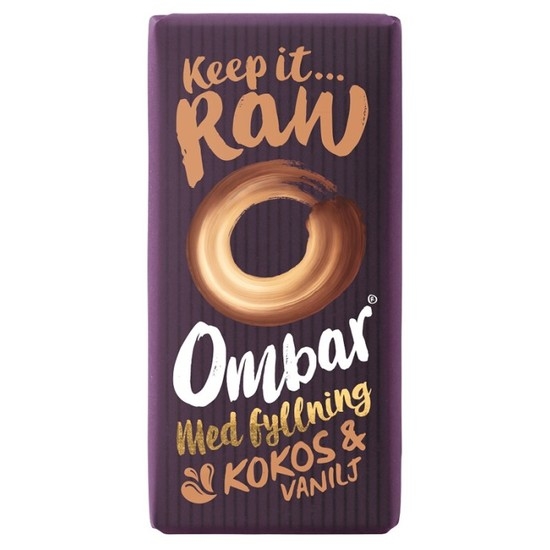 Ombar Choklad Fylld Kokos & Vanilj 35 g
