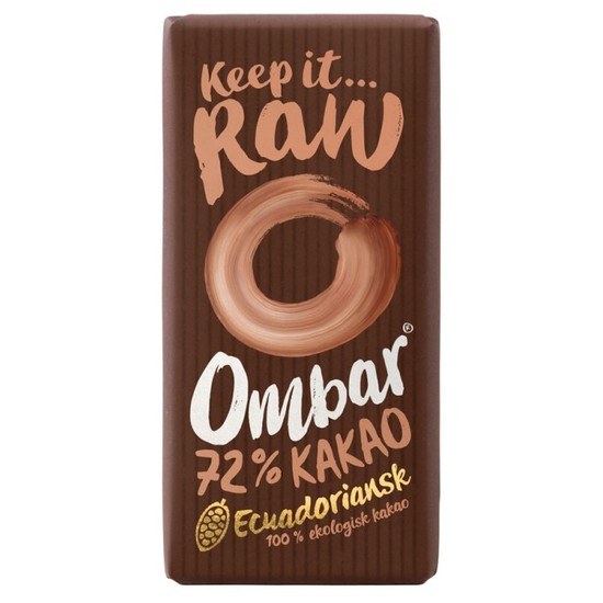 Ombar Choklad Mörk 72% & Bakteriekultur 35 g