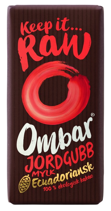 Ombar Choklad Jordgubb Mylk & Bakteriekultur 35 g