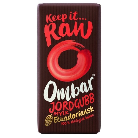 Ombar Choklad Jordgubb Mylk & Bakteriekultur 35 g