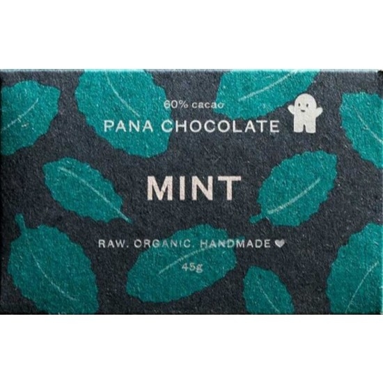 Pana Chocolate Choklad Raw Mörk 60% Mint 45 g