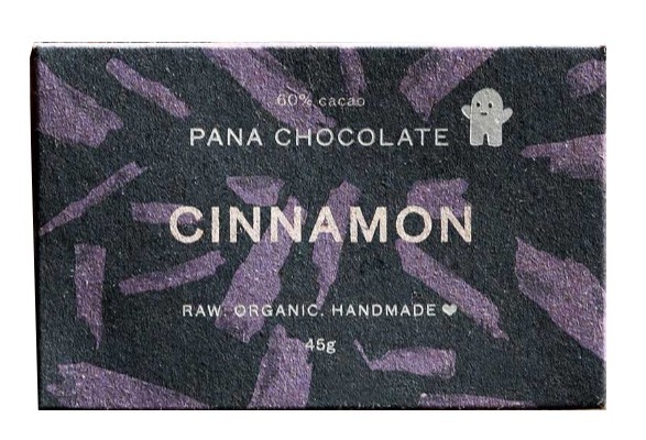 Pana Chocolate Choklad Raw Mörk 60% Kanel 45 g