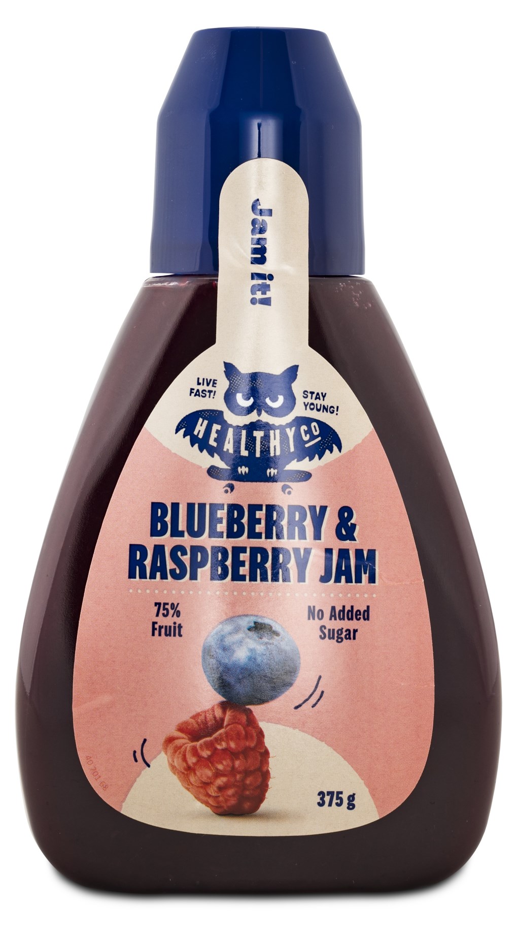 HealthyCo Squeezy Raspberry & Blueberry Jam 375 g