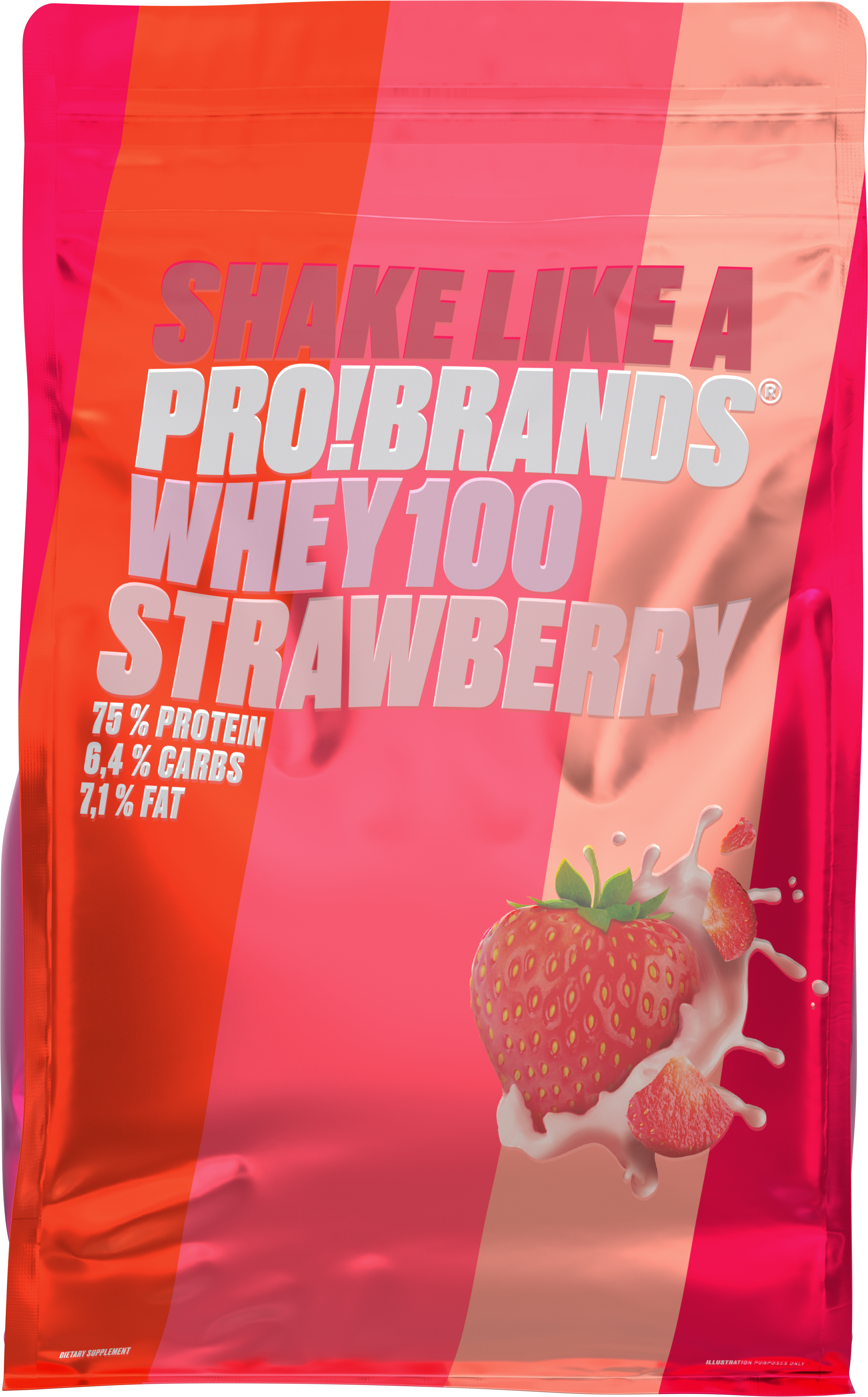ProBrands Whey Powder Strawberry 900g