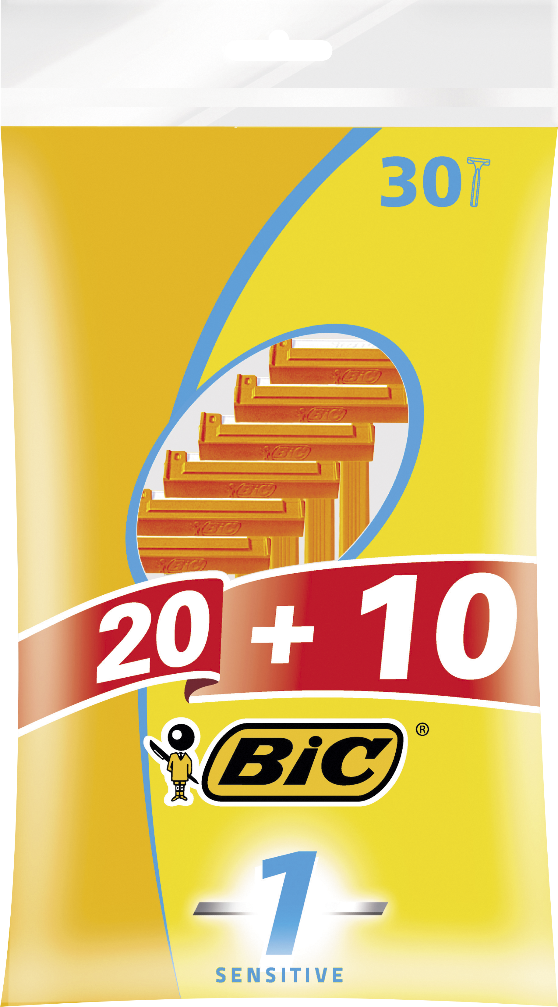 BIC Sensitive 1 Rakhyvlar 30-pack