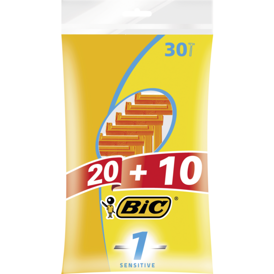 BIC Sensitive 1 Rakhyvlar 30-pack