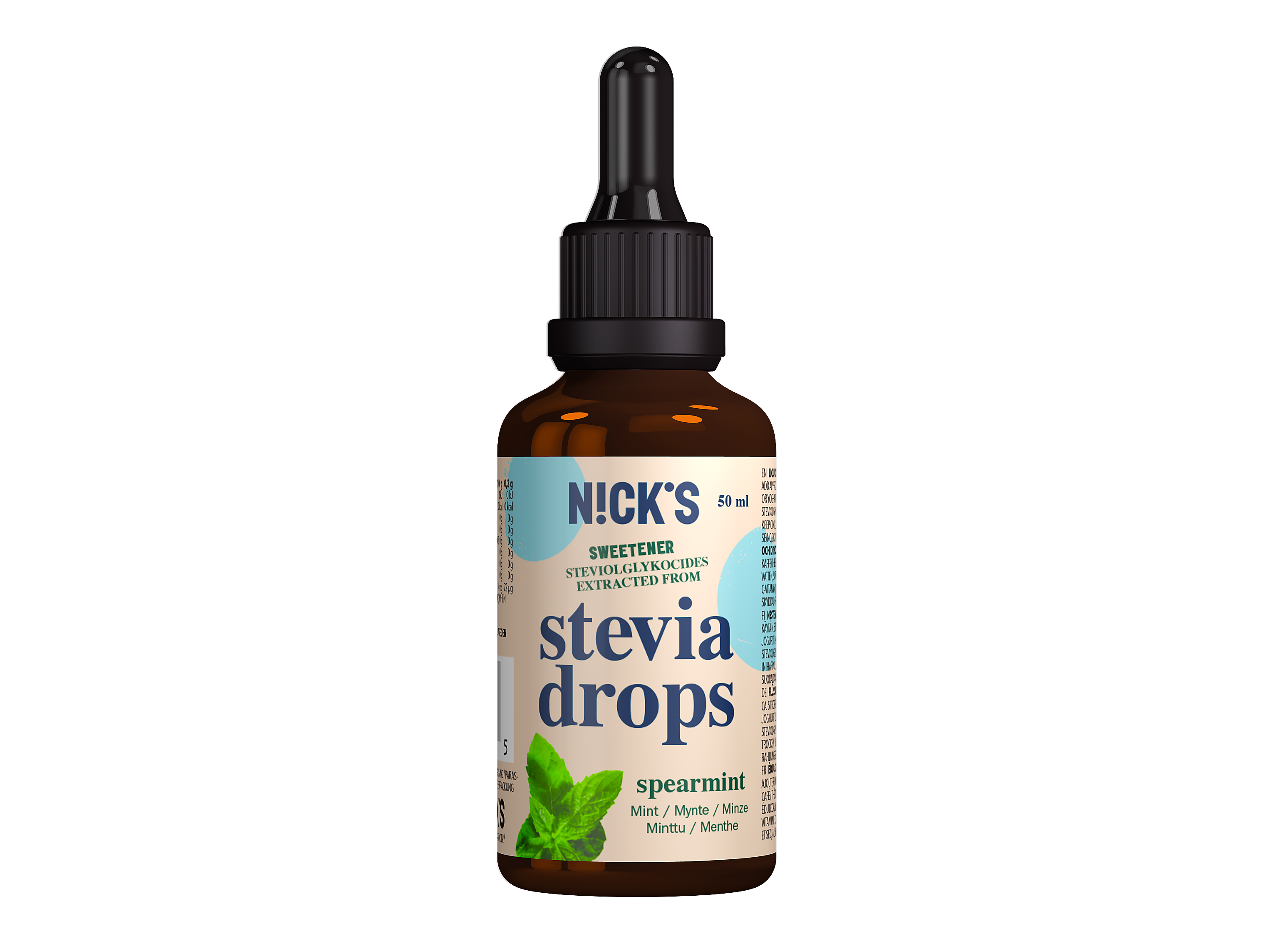 Nicks Stevia Drops Spearmint 50 ml
