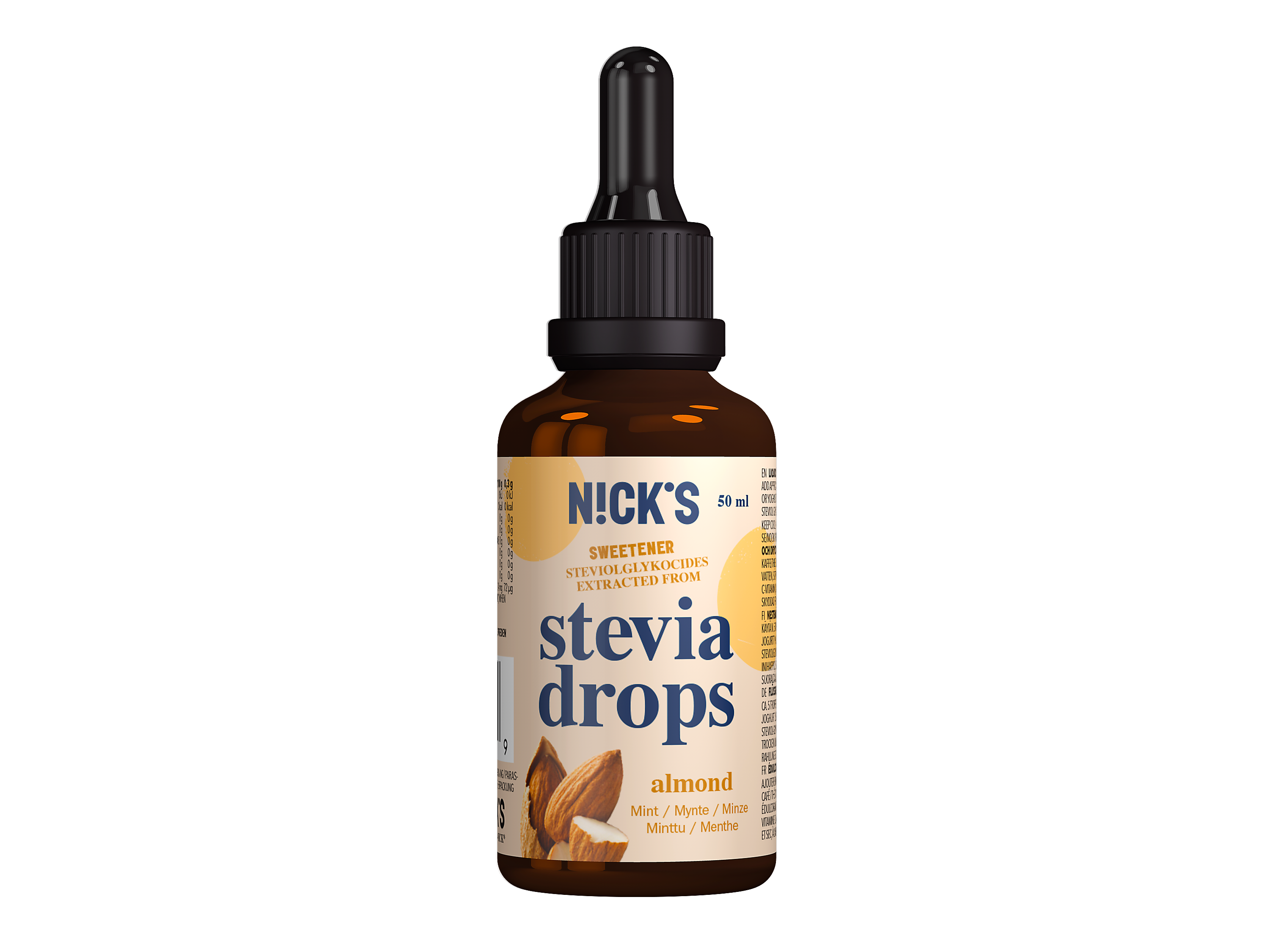Nicks Stevia Drops Mandel 50 ml