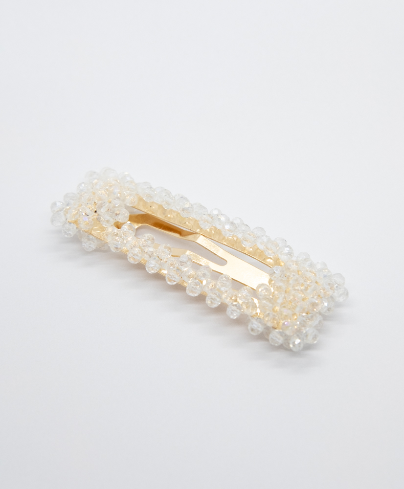 Add a Little Something Hair Clip Crystal White