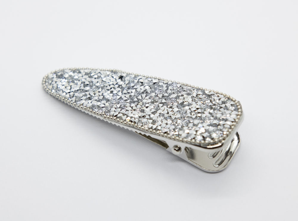 Add a Little Something Hair Clip Glitter Silver