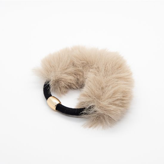 Add a Little Something Faux Fur Pony Taupe