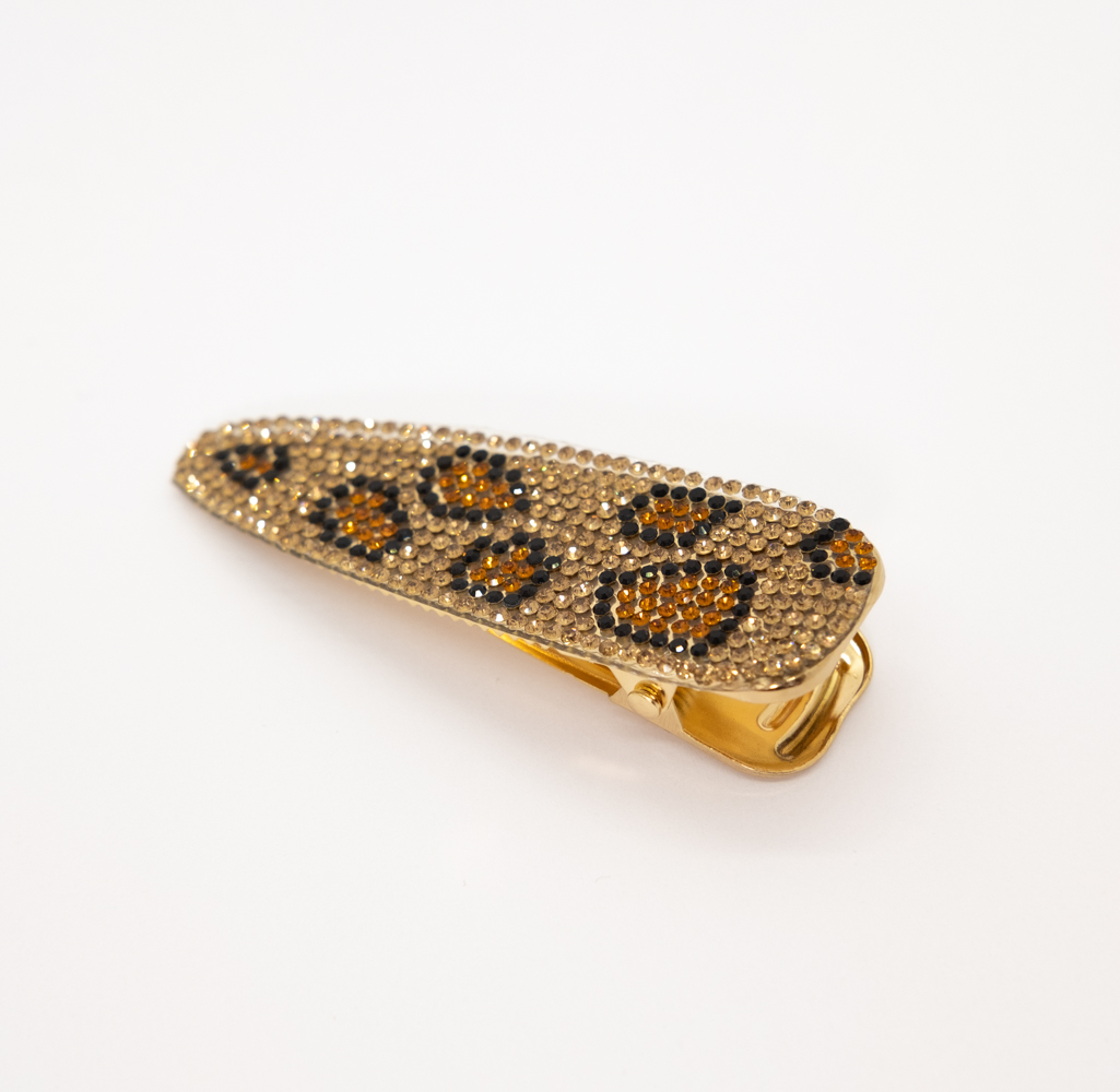 Add a Little Something Hair Clip Glitter Leo Brown