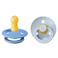 BIBS Colour Latex Size 1 Sky Blue/Baby Blue 2-pack