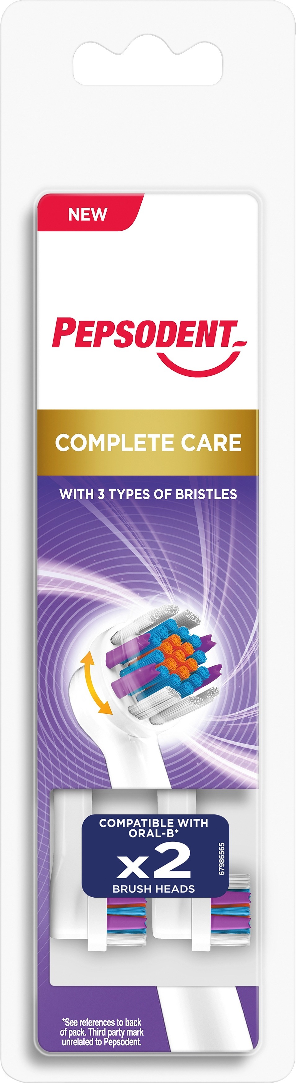 Pepsodent Eltandborsthuvud Complete Care 2-pack