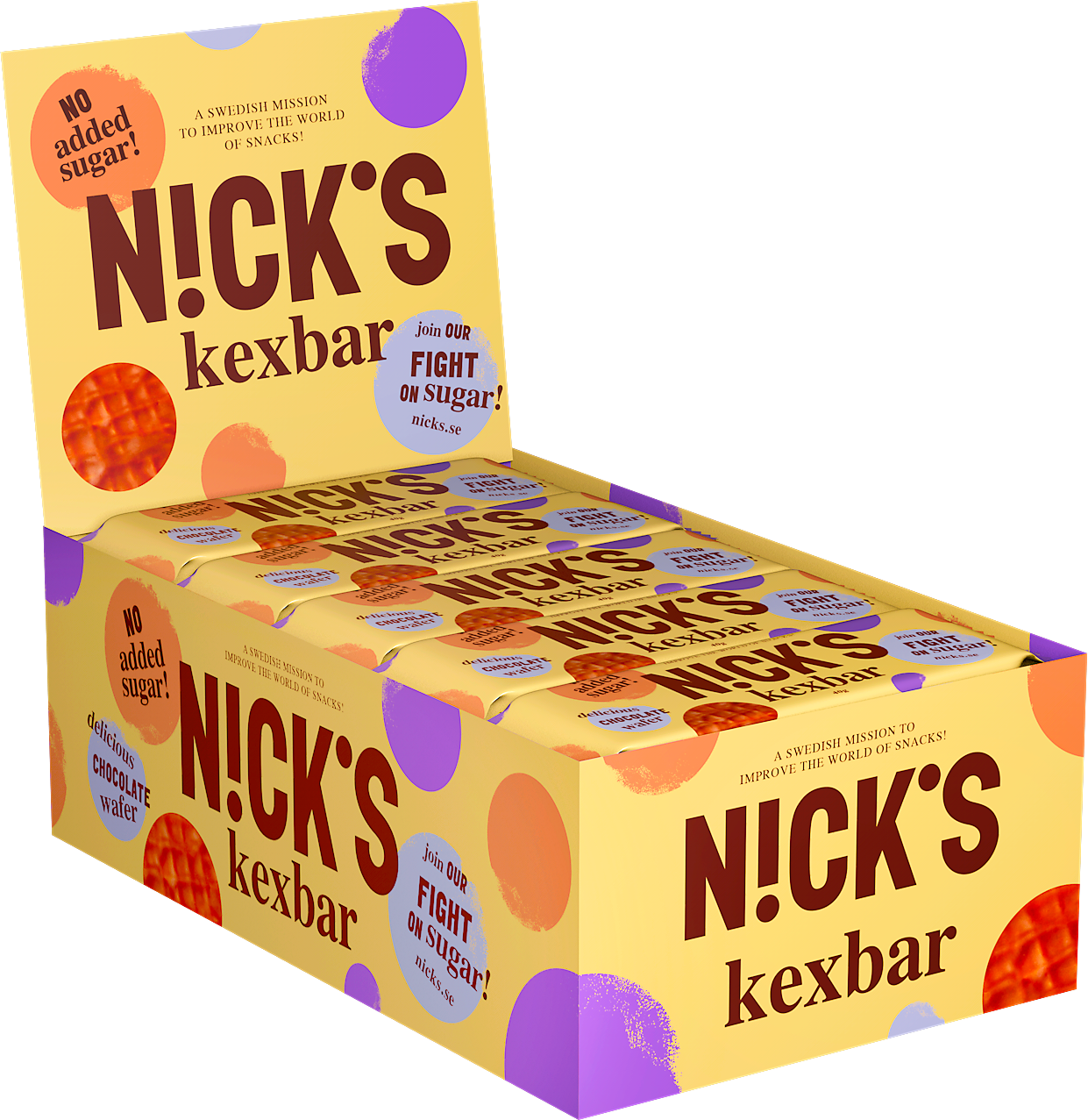 Nicks Kexbar i Kartong 30-pack