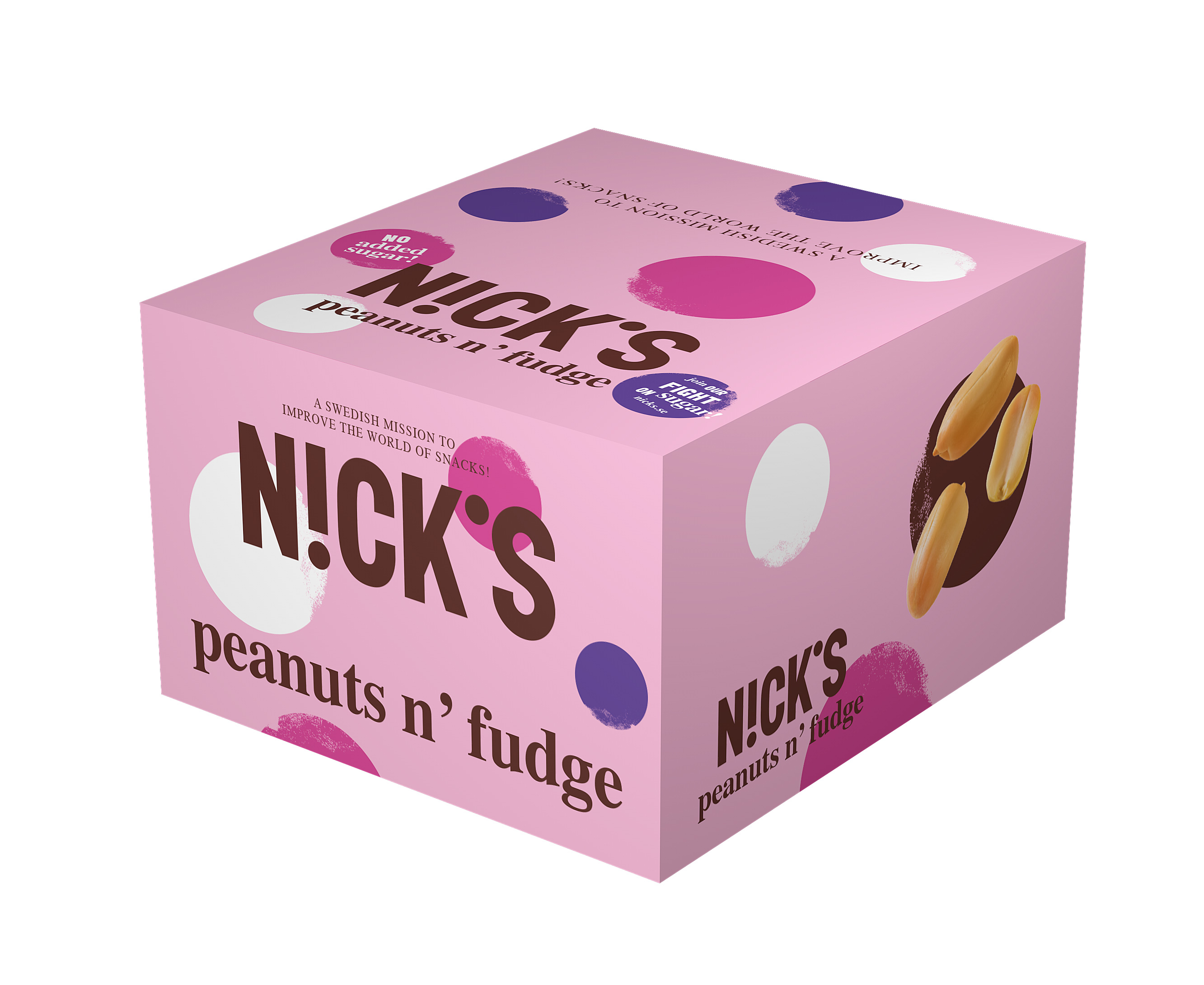Nicks Peanuts n' Fudge Bars i Kartong 20-pack