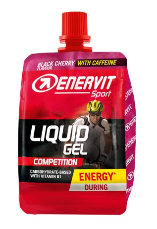 Enervit Sport Liquid Gel Koffein Körsbär 60 ml