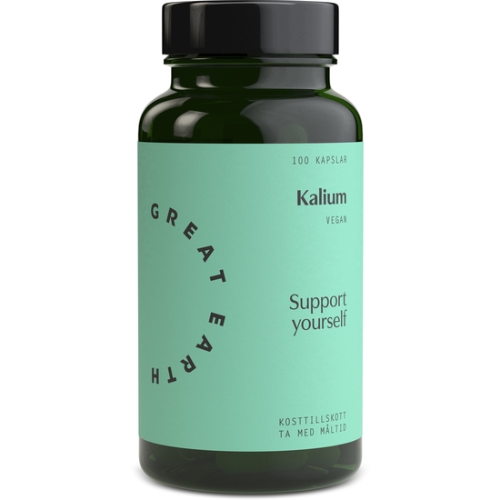 Great Earth Kalium 99 mg 100 st kapslar